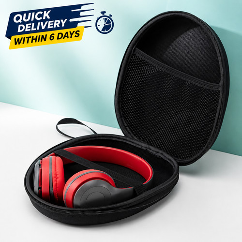 Black headphone storage bag - headphone,