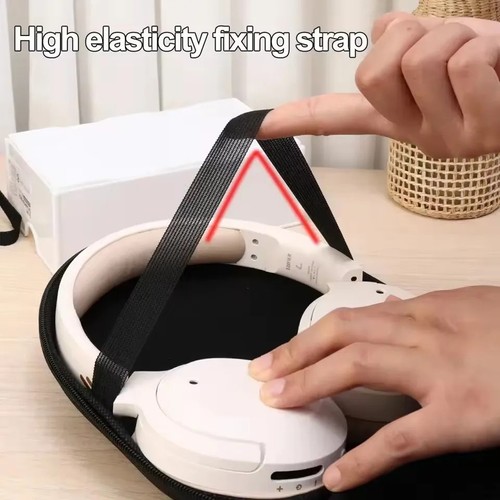 Black headphone storage bag - headphone,
