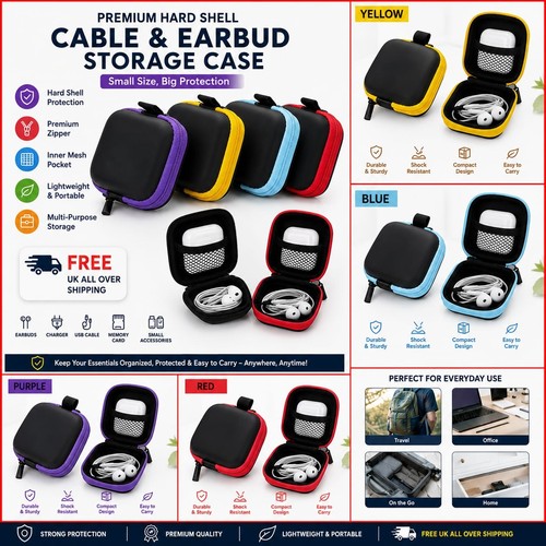 Hard earphone box storage - box, bag