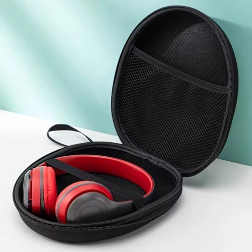 Black headphone storage - headphone, bag