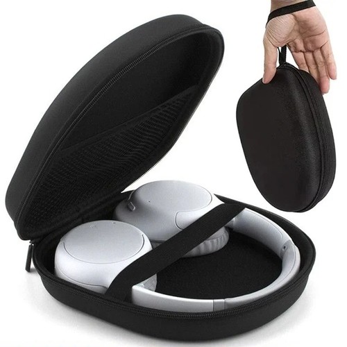 Black headphone storage bag - headphone,