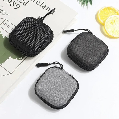 Black headphone storage bag - headphone,