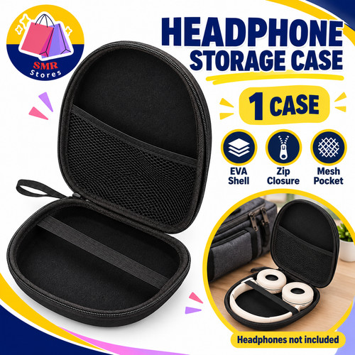 Black headphone storage - storage, bag