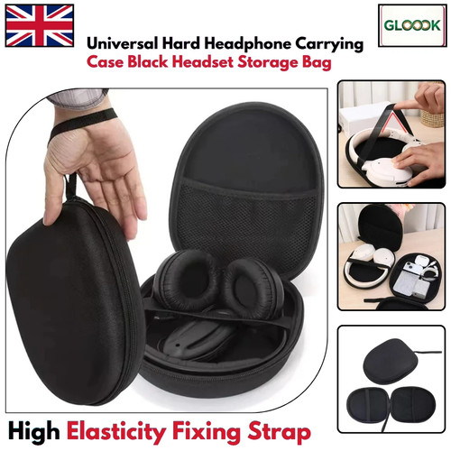 Black universal headphone - black,